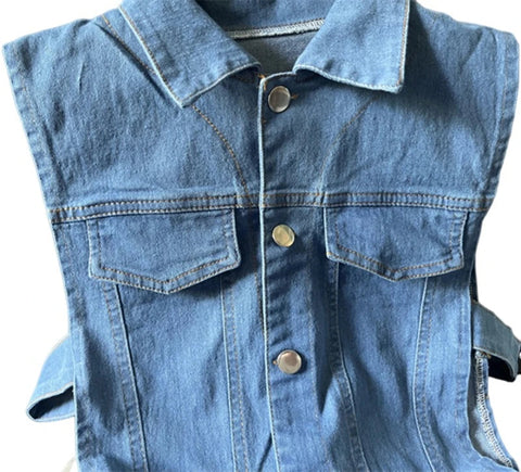 zomight 2023 New  Sexy Slim Sleeveless Light Blue Jeans Jumpsuit Denim Playsuit Women Elegance Woman Ladies Overalls Jump Suits Elite Boutique