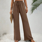 Women Striped Trousers Summer New Fashion Streetwear Basic Straight Casual Slim Pants Lady Sexy Solid Simple Versatile Trousers Elite Boutique