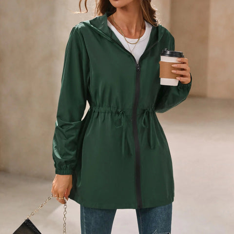 Women'S Jacket Tourism Outdoor Hiking Waterproof Rain Poncho Raincoat Hooded Rain Coat High-Quality Jackets Hiking Clothes Elite Boutique