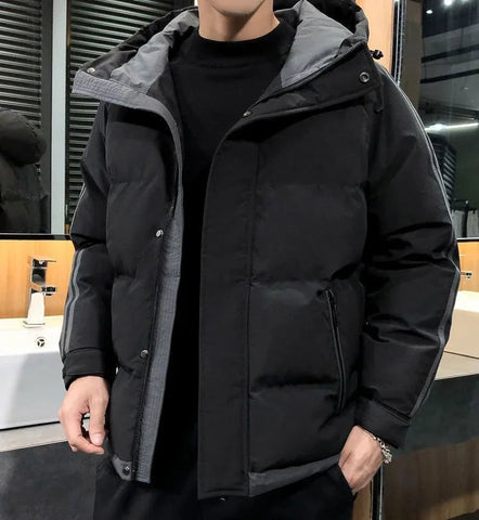 Hoodie Jacket Man Printed Winter Down Coat for Men Cold Casual Fast Delvery Stylish Aesthetic Cheap Sale Joker Deals Work New In Elite Boutique