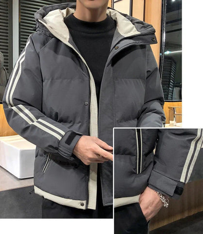 Hoodie Jacket Man Printed Winter Down Coat for Men Cold Casual Fast Delvery Stylish Aesthetic Cheap Sale Joker Deals Work New In Elite Boutique