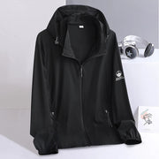 Upf 50 Hoodies Long Sleeve Men Outdoor Lightweight Zip Up Jacket Fishing Hiking Sun Protection Compressed Coat Zipper Pockets Elite Boutique