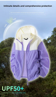 2025 UPF50+ Sun Jacket Men/Women - Lightweight UV Hoodie, Quick-Dry Outdoor Windbreaker, Fishing Running Coat Elite Boutique