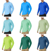 TACVASEN Sun Protection T-Shirts Mens Long Sleeve Hoodie Casual UV-Proof T-Shirts Breathable Lightweight Quick Dry T shirts Male Elite Boutique