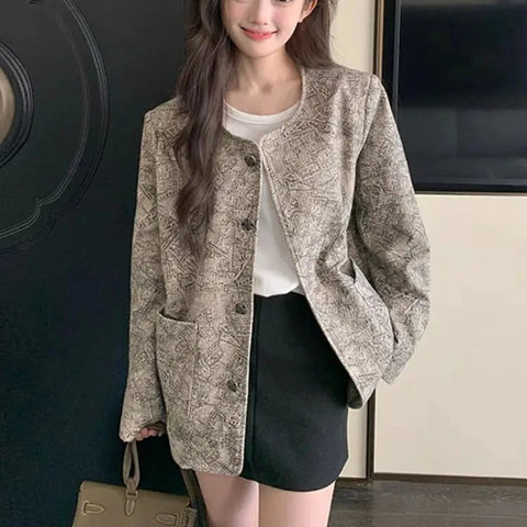 Women's Jackets High Quality Long Sleeve Female Coat Spring Autumn New Products Luxury Sale Cheap Lined Korean Style Casual Elite Boutique