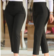 Women's Trousers Women's Pencil Pants Elegant Office Solid Color Trousers Autumn And Winter High Waist Women's Pants Elite Boutique