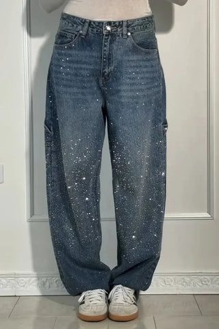 Women Autumn Winter Trouser Pants Solid Color High Waist Button Pockets Wide Leg Pants Casual Fashion Comfortable Regular Fit Elite Boutique