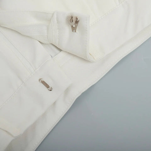 Pure White Trousers Women 2024 Autumn and Winter New High Waist Wide Leg Trousers Commuting All-match Casual Trousers Elite Boutique