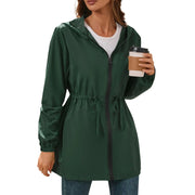 Women'S Jacket Tourism Outdoor Hiking Waterproof Rain Poncho Raincoat Hooded Rain Coat High-Quality Jackets Hiking Clothes Elite Boutique