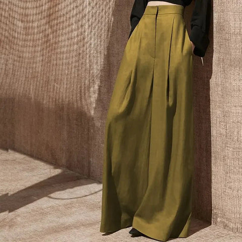 Woman Trousers Trends 2025 Wide Leg With Pockets Autumn Comfortable Stretch Casual One Size Classic Xxl Slacks G Pants for Women Elite Boutique