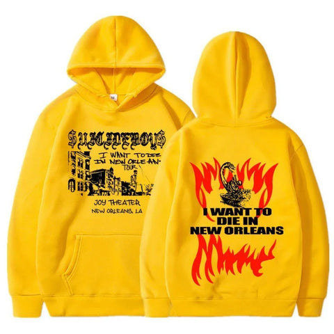 $uicideboy $hooded suicide boy, I want to die in New Orleans, super fashionable hoodie Elite Boutique
