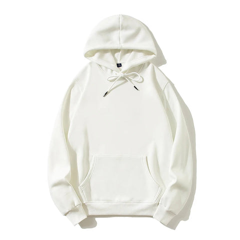 Hoodie Men 500g Fleece thicken Loose Solid Unisex Oversized Basic Autumn Winter Warm Women Sweatshirts Hooded Pullovers Male Top Elite Boutique
