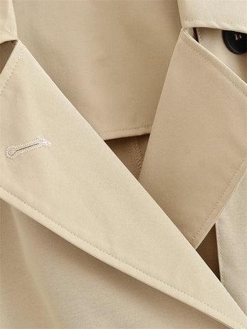 Women's  Jacket  Summer New Model 2025 Khaki Short Hooded Windbreaker  Personalized and Fashionable  Casual and Versatile Elite Boutique