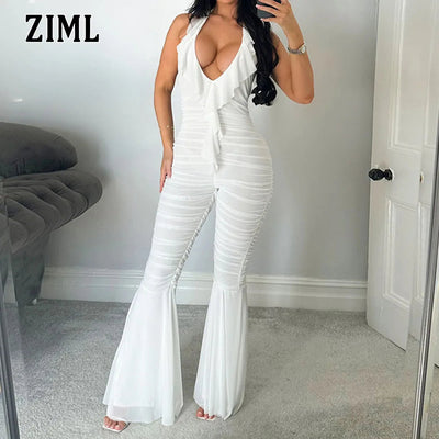 Sleeveless Slim Lace Jumpsuit. My Store
