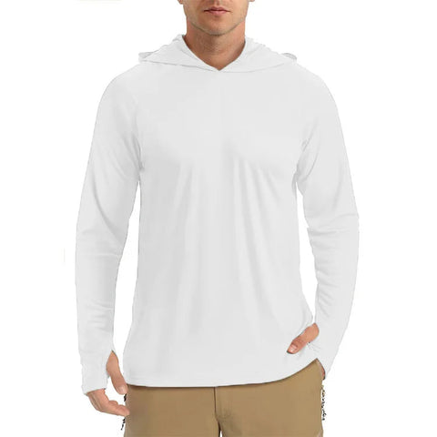 UPF 50+ Sun Protection T-Shirts Mens Long Sleeve Hoodie Casual Quick Dry T shirts Outdoor Hike Sports Run Pullover Tops Elite Boutique