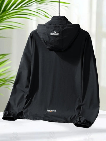 Upf 50 Hoodies Long Sleeve Men Outdoor Lightweight Zip Up Jacket Fishing Hiking Sun Protection Compressed Coat Zipper Pockets Elite Boutique