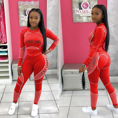 Casual Women's Long Sleeve Hoodie Set Printed Fashion Autumn Sportswear Two Pieces Outfit Comfortable Streetwear Style Elite Boutique