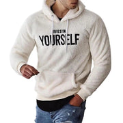 Hoodie Letters Embroidery Warm Pullover Men Long Sleeve Pockets Hooded Sweatshirt Fleece Casual Sweatshirts For Spring/Autumn Elite Boutique