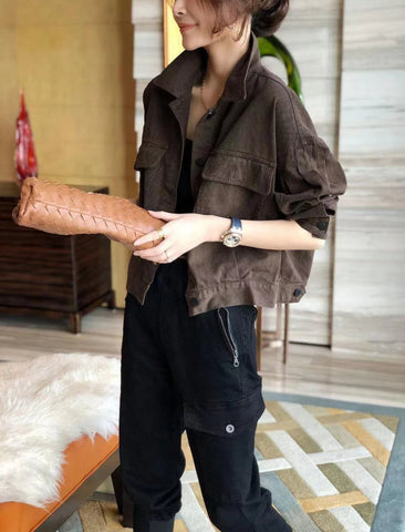 Jackets for Women Spring Autumn 2023 New Women's Fashion Versatile Jean Jacket Short Jacket Work Clothes Denim Top Streetwear Elite Boutique