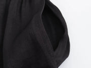TRAF Pants for Women Fashion Spring Autumn New Solid Color Folded Chic Female Elastic High Waist Wide Leg Trousers Mujer Elite Boutique