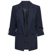 Women's Jacket Spring Summer New Arrivals Roll-up Cuffs Outerwears Lined Open Stitch Thin Jackets for Streetwear Womans Clothing Elite Boutique