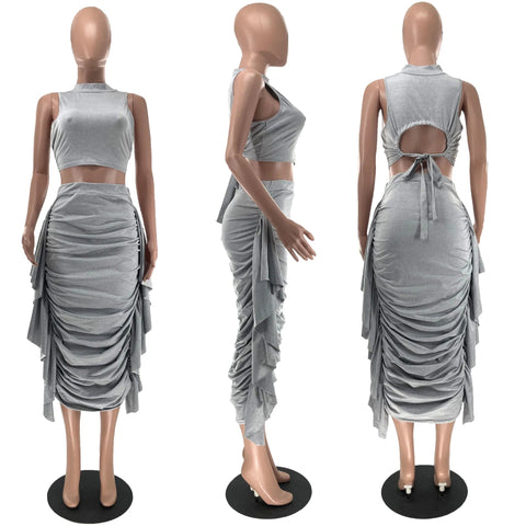 two piece set for women sets women 2 piece summer 2 pieces outfits birthday outfit woman tops skirts wholesale clothes 2023 Elite Boutique