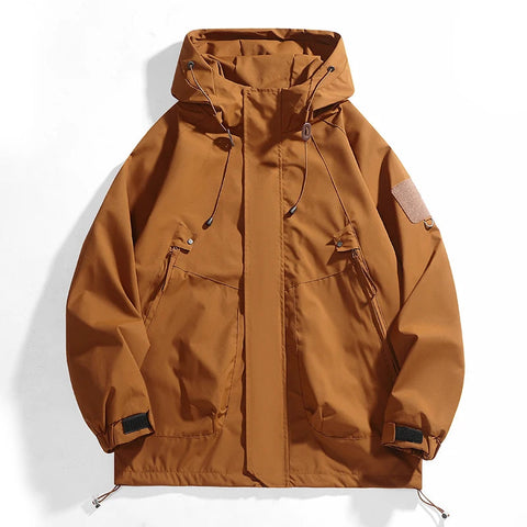 Streetwear Jackets for Women Autumn Waterproof Hooded Jacket Outdoor Casual Outerwear Unisex Tactical Coat Windproof Windbreaker Elite Boutique