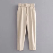 TRAF Women Pants High waist Trousers Office Wear for Women Professional Autumn Cropped Pants Office outfits Women's Formal Pants Elite Boutique