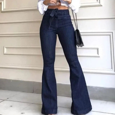 Women’s High Waisted Flare Jeans. Elite Boutique