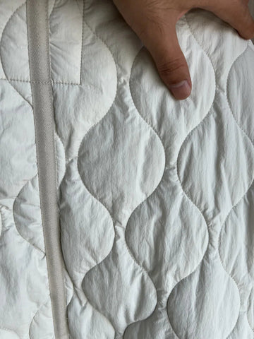 Quilted coat for women ETJ 2024traf QUILTED JACKET WITH TIES new beige drawstring high neck pocket clip cotton jacket for women Elite Boutique