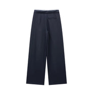 TRAF Pants Women 2024 Trousers Casual Wide Pants Woman office wear Wide leg Pants Women Autumn Baggy Black High Waist Trousers Elite Boutique