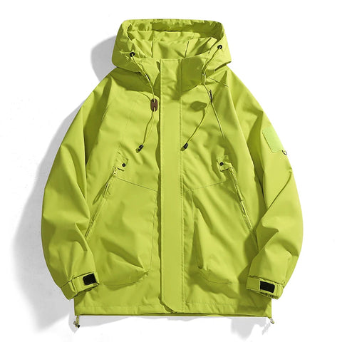 Streetwear Jackets for Women Autumn Waterproof Hooded Jacket Outdoor Casual Outerwear Unisex Tactical Coat Windproof Windbreaker Elite Boutique