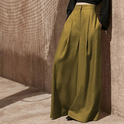 Woman Trousers Trends 2025 Wide Leg With Pockets Autumn Comfortable Stretch Casual One Size Classic Xxl Slacks G Pants for Women Elite Boutique