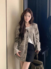 Women's Jackets High Quality Long Sleeve Female Coat Spring Autumn New Products Luxury Sale Cheap Lined Korean Style Casual Elite Boutique