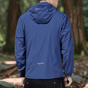 Upf 50 Hoodies Long Sleeve Men Outdoor Lightweight Zip Up Jacket Fishing Hiking Sun Protection Compressed Coat Zipper Pockets Elite Boutique