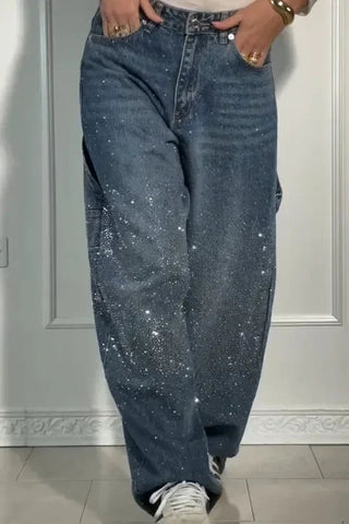 Women Autumn Winter Trouser Pants Solid Color High Waist Button Pockets Wide Leg Pants Casual Fashion Comfortable Regular Fit Elite Boutique