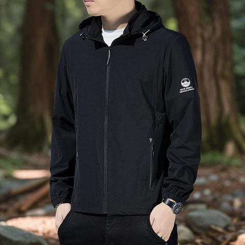 Upf 50 Hoodies Long Sleeve Men Outdoor Lightweight Zip Up Jacket Fishing Hiking Sun Protection Compressed Coat Zipper Pockets Elite Boutique