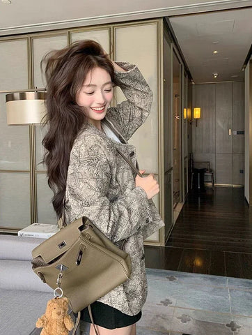Women's Jackets High Quality Long Sleeve Female Coat Spring Autumn New Products Luxury Sale Cheap Lined Korean Style Casual Elite Boutique