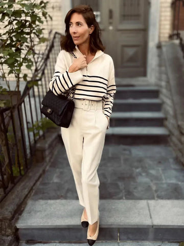 TRAF Women Pants High waist Trousers Office Wear for Women Professional Autumn Cropped Pants Office outfits Women's Formal Pants Elite Boutique