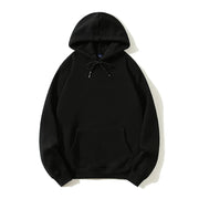 Hoodie Men 500g Fleece thicken Loose Solid Unisex Oversized Basic Autumn Winter Warm Women Sweatshirts Hooded Pullovers Male Top Elite Boutique