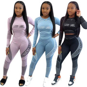 Casual Women's Long Sleeve Hoodie Set Printed Fashion Autumn Sportswear Two Pieces Outfit Comfortable Streetwear Style Elite Boutique