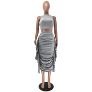 two piece set for women sets women 2 piece summer 2 pieces outfits birthday outfit woman tops skirts wholesale clothes 2023 Elite Boutique