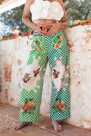 Women's New Fashion Printed Pants Comfortable Loose Trouser Casual Wide Leg Pants Female Elastic Waist Trouser Streetwear Elite Boutique