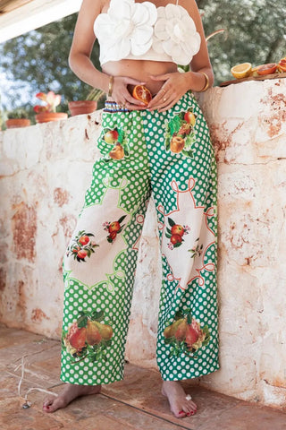 Women's New Fashion Printed Pants Comfortable Loose Trouser Casual Wide Leg Pants Female Elastic Waist Trouser Streetwear Elite Boutique