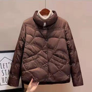 Women Jacket 2025 New Autumn Winter Parkas Female Light Thin Down Cotton Coat Femme Casual Short Warm Basic Outerwear Ladies Top Elite Boutique