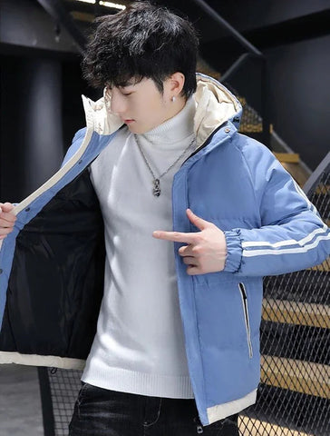Hoodie Jacket Man Printed Winter Down Coat for Men Cold Casual Fast Delvery Stylish Aesthetic Cheap Sale Joker Deals Work New In Elite Boutique