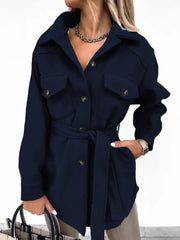 Women Fashion Jacket Fall/Winter 2024 New Lapel Single Breasted Thickened Windproof Thermal Coats Elegant Versatile Daily Wear Elite Boutique