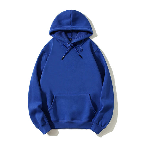 Hoodie Men 500g Fleece thicken Loose Solid Unisex Oversized Basic Autumn Winter Warm Women Sweatshirts Hooded Pullovers Male Top Elite Boutique