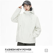 Streetwear Jackets for Women Autumn Waterproof Hooded Jacket Outdoor Casual Outerwear Unisex Tactical Coat Windproof Windbreaker Elite Boutique