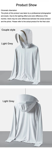 UPF50+ UV Sun Protection Shirts for Women Men Big Brim Breathable Ice Feeling Fabric Thin Ultra-Light Sunscreen Clothing Summer Elite Boutique